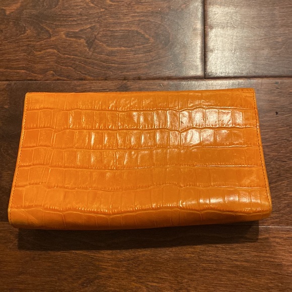 Orange Alligator Print Purse - Picture 4 of 9